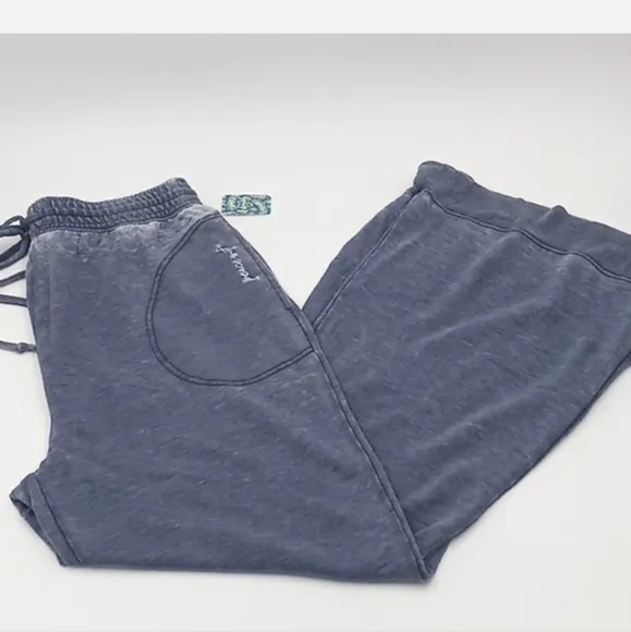 Free People Cozy Cool Girl Lounge Pants, Dark Sapphire Blue, BNWT - Picture 6 of 9